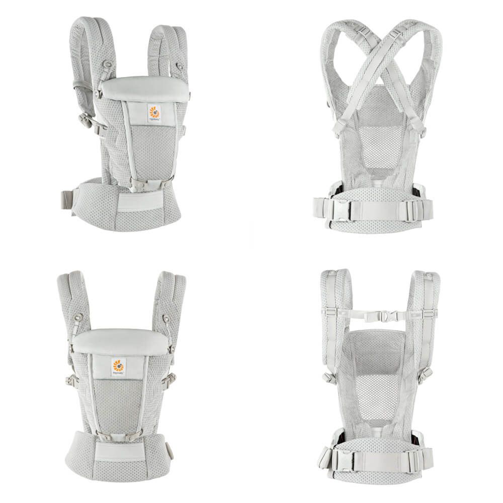 Ergobaby Adapt Soft Flex Mesh Pearl Grey - Bauchtrage Ergobaby Adapt Soft Flex Mesh Pearl Grey - Bauchtrage