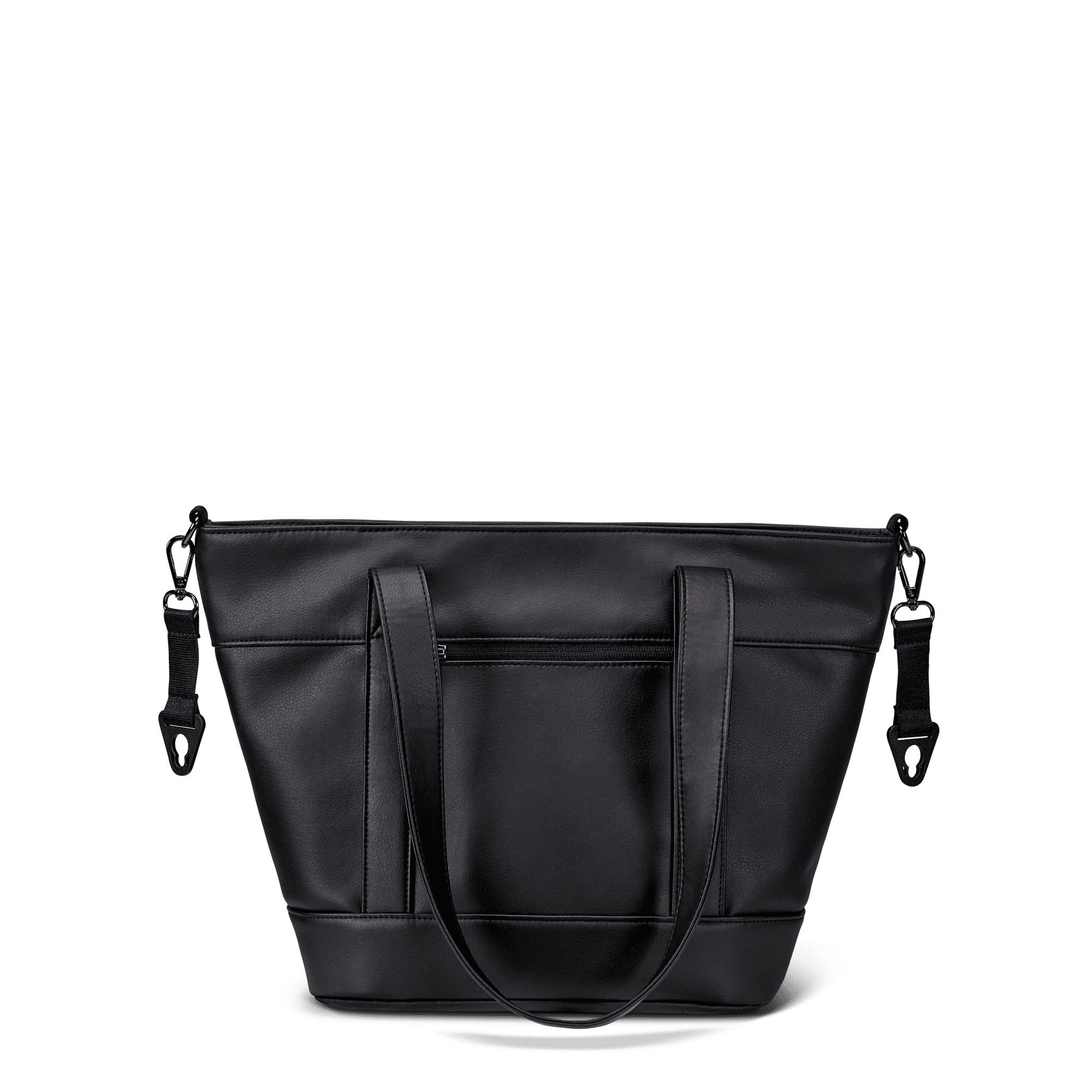 Moon V-Shape Bag Black Leather - Wickeltasche 