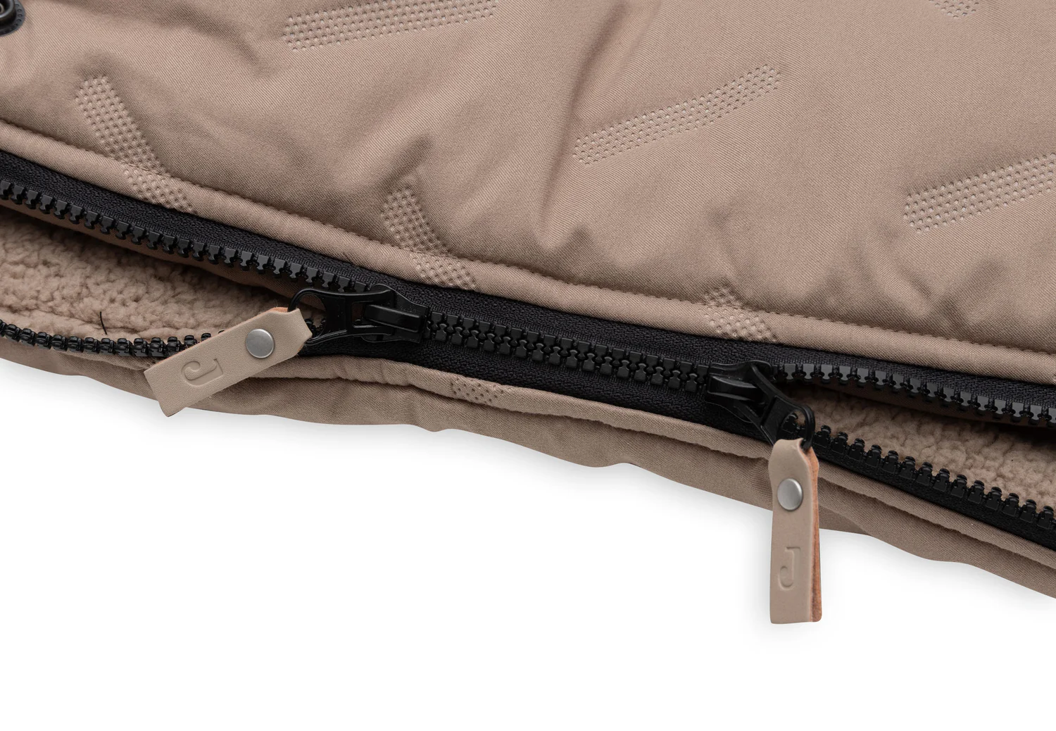 Jollein Fußsack - Embossed Milky Coffee