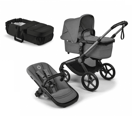 Bugaboo Fox5 Renew Kombikinderwagen Moon Grey inkl. gratis Babynest