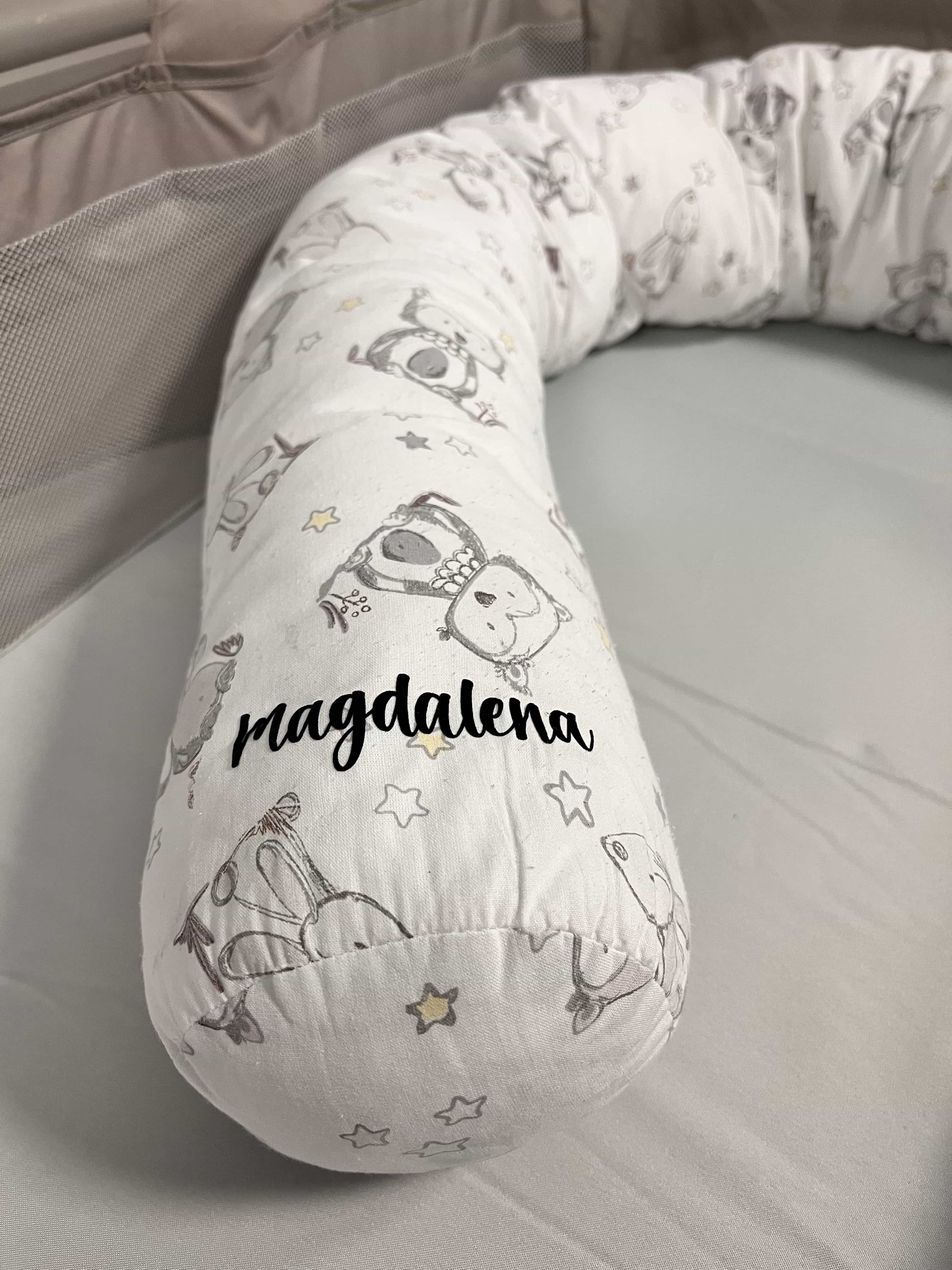 personalisierte Bettschlange Jersey Cotton 180cm mit Namen - Zöllner personalisierte Bettschlange Jersey Cotton 180cm mit Namen - Zöllner