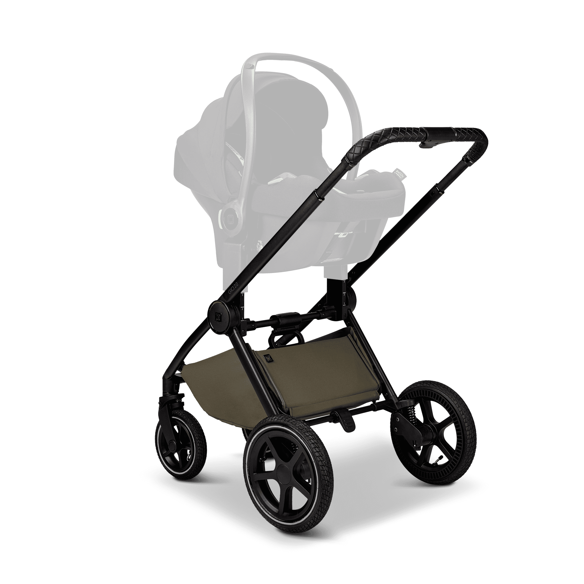 Moon GIO 2.0 Kombikinderwagen Moos 4in1 Set inkl. Babyschale und Basisstation Moon GIO 2.0 Kombikinderwagen Moos 4in1 Set inkl. Babyschale und Basisstation