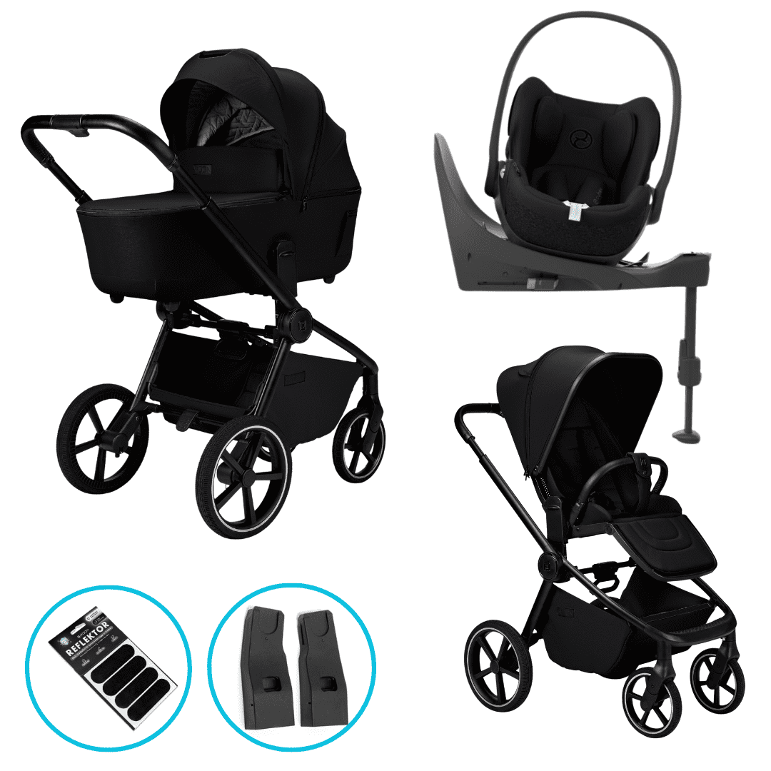 Moon RESEA 2.0 Onyx Kombikinderwagen 4in1 Set inkl. Cloud T i-Size sepia black und Base T