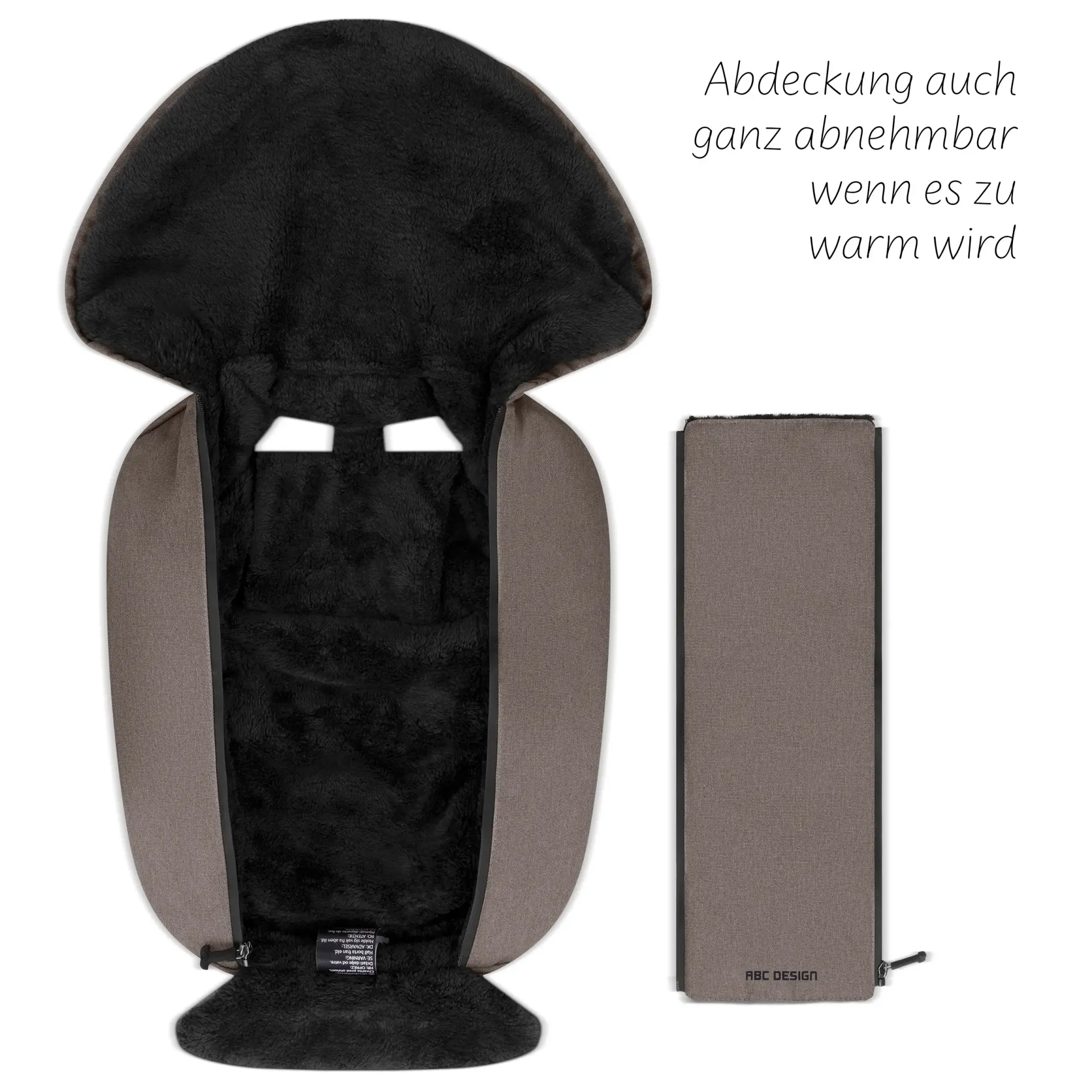 fußsack mit abnehmbarer abdeckung  fußsack mit abnehmbarer abdeckung