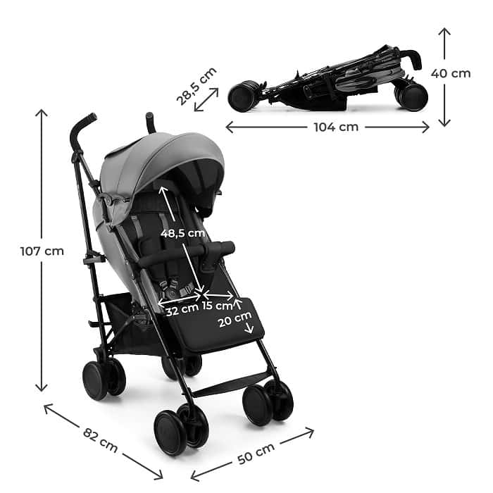 Kinderkraft Buggy SIESTA 2 Grau