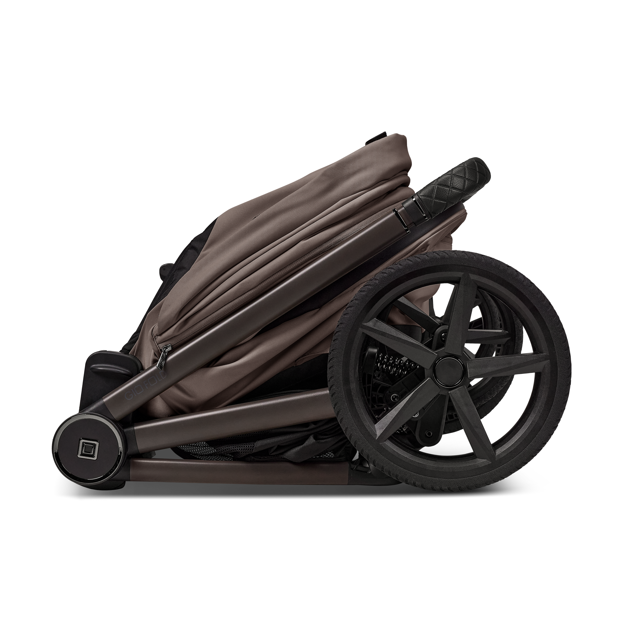 Moon GIO Fold Kombikinderwagen Greige mit Lightweight-Rädern