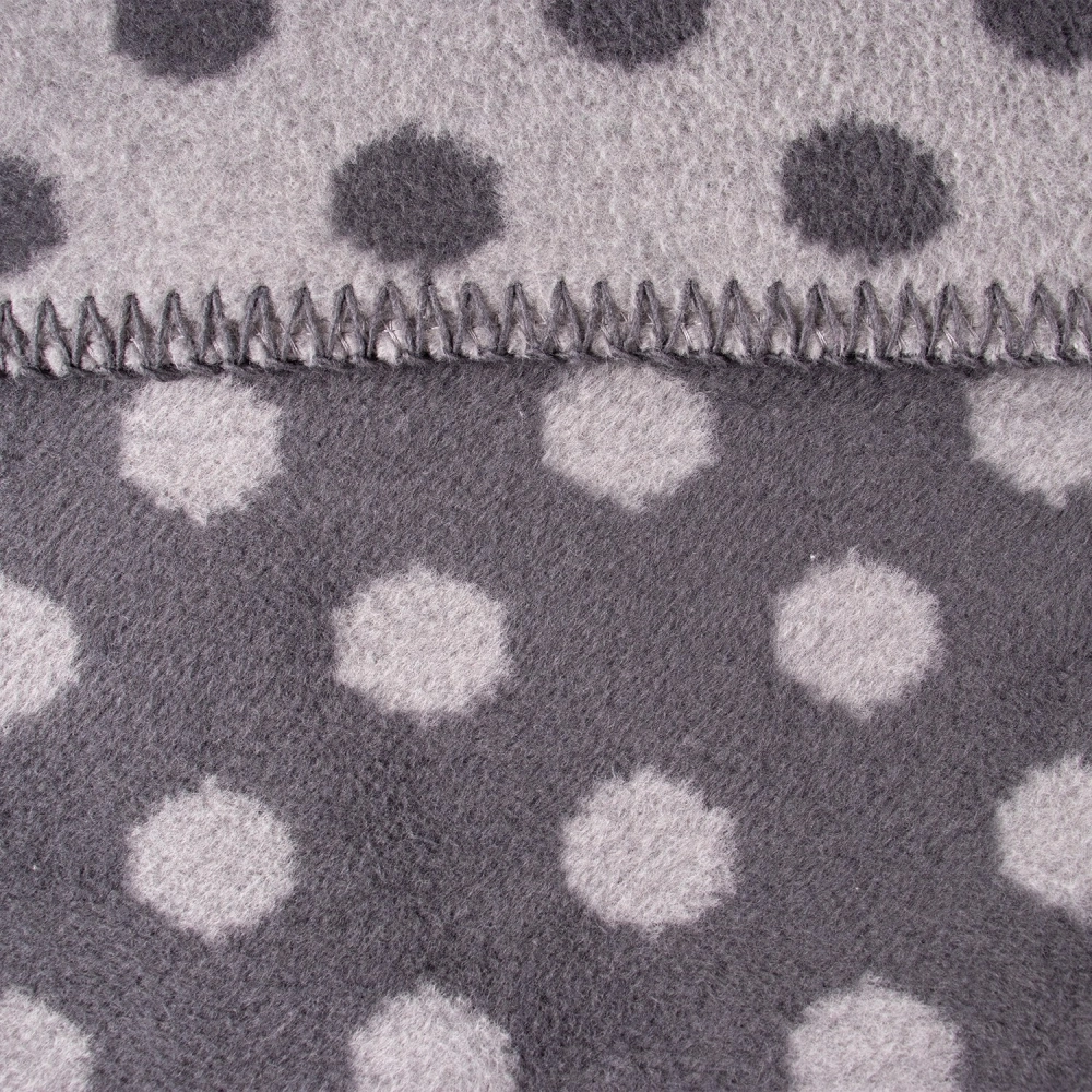 my junior Babydecke Baumwolle Graphite Dots Grey