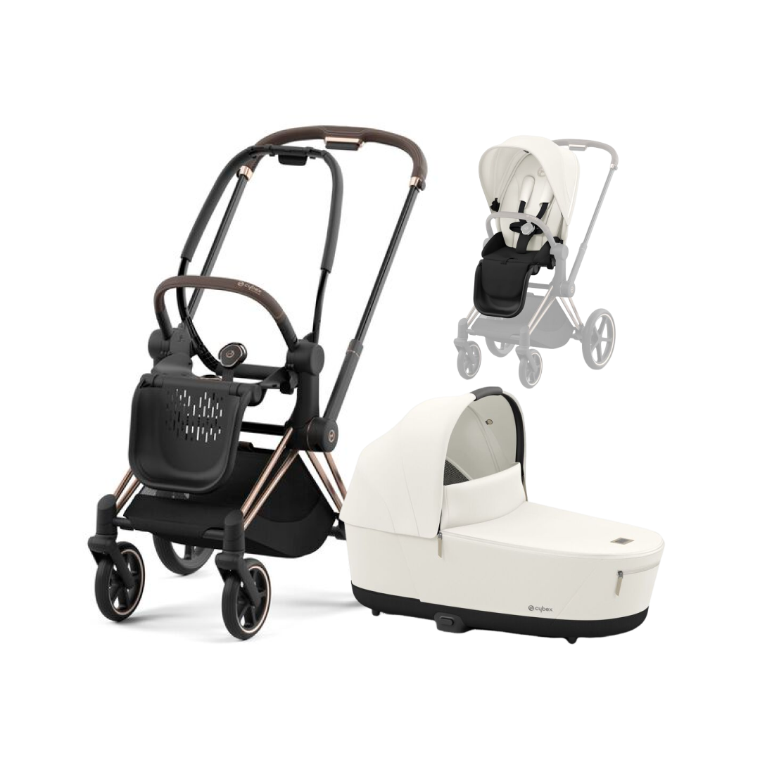 CYBEX PRIAM Kombikinderwagen rosegold off white CYBEX PRIAM Kombikinderwagen rosegold off white