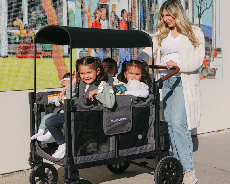 Wonderfold W4 Luxe Pro KinderVan 4-Sitzer - Beige