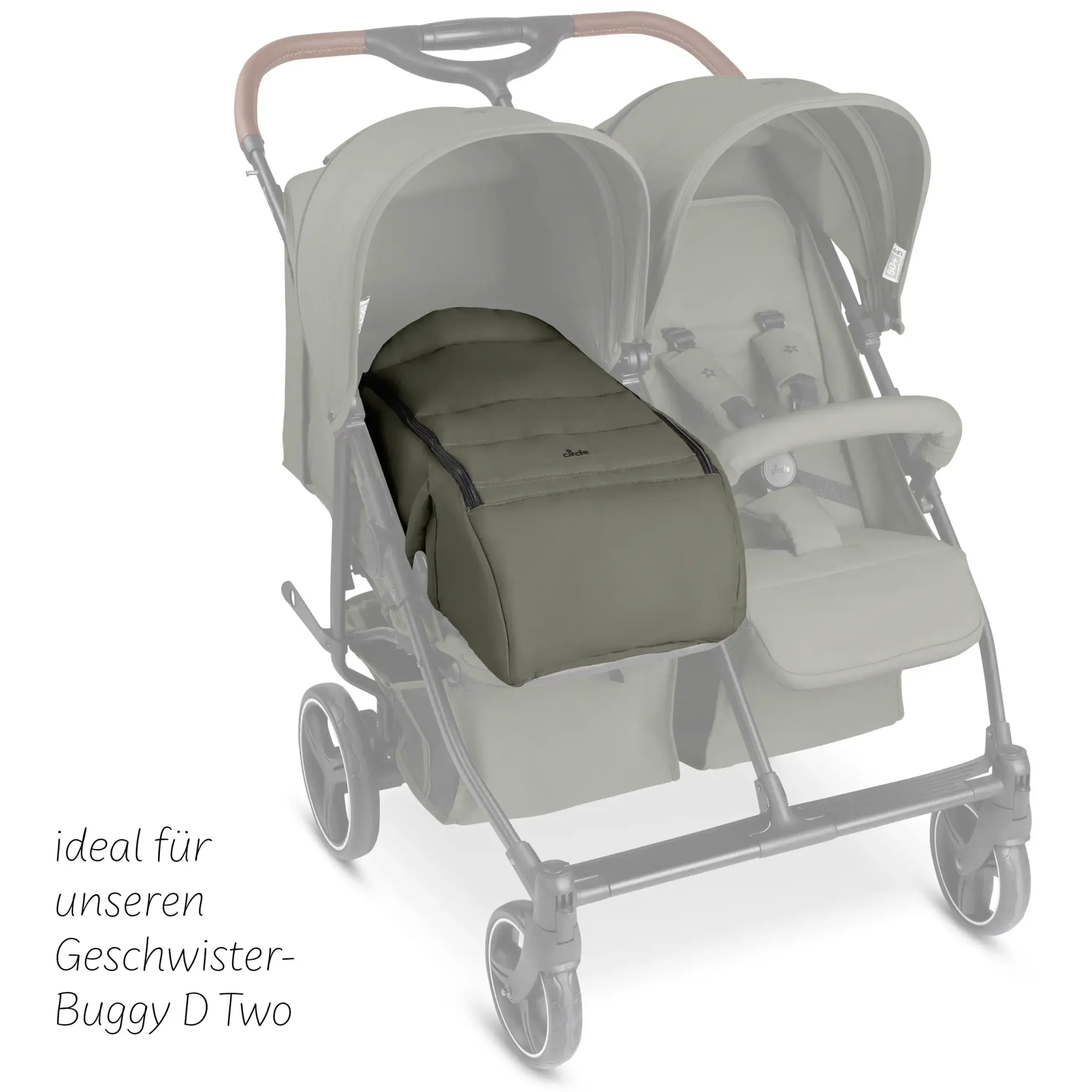 Circle Baby-Tragetasche für Geschwisterkinderwagen D Two - Wheat
