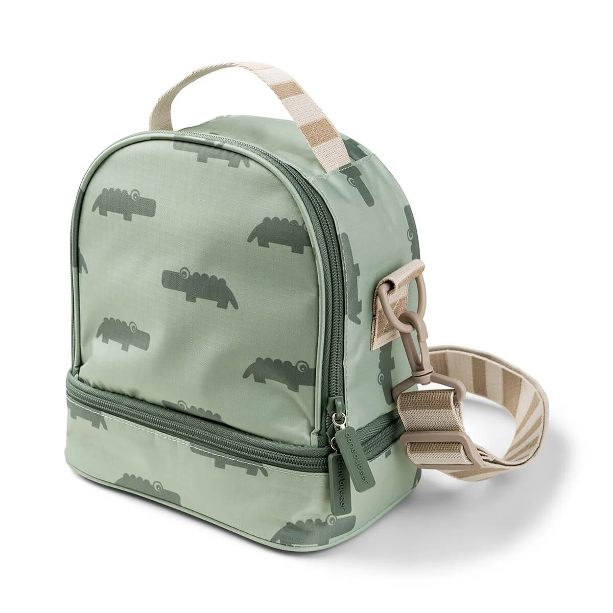 Done by Deer Isolierte Kinder-Lunchtasche Croco Green Done by Deer Isolierte Kinder-Lunchtasche Croco Green