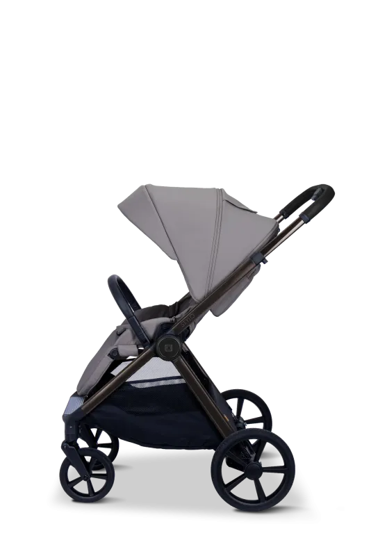 Moon STYLO 5in1 Kombikinderwagen-Set Graphite inkl. Wickeltasche, Regenverdeck und Adaptern