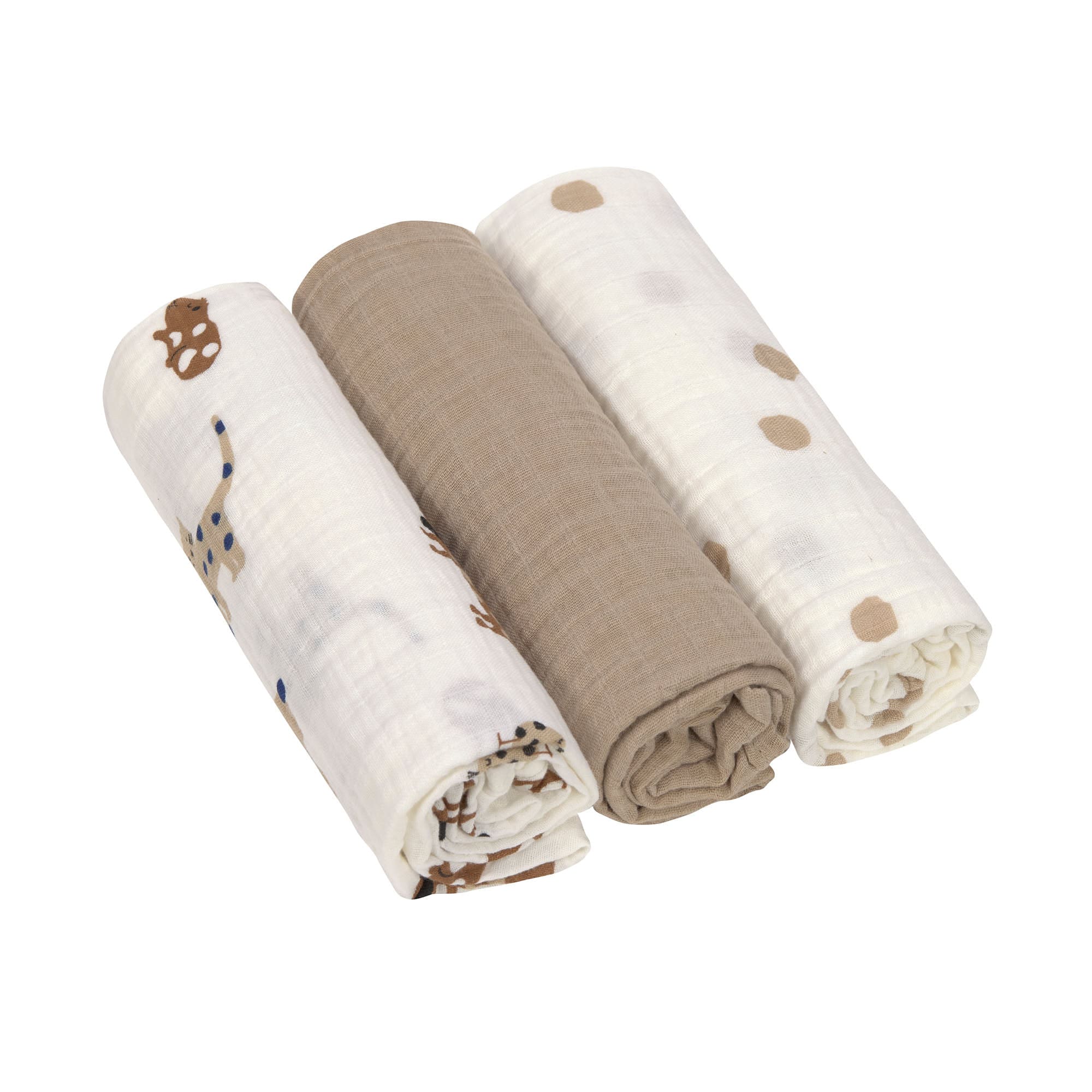Lässig - Mulltücher 3er Set 85 x 85 cm Little Mateys Royal Blau Lässig - Mulltücher 3er Set 85 x 85 cm Little Mateys Royal Blau