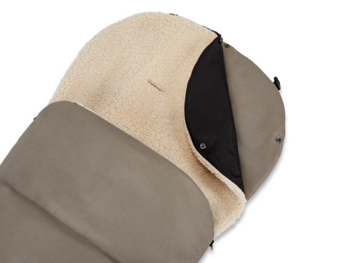 MOON Premium Winterfußsack Mud - mit Kunstfelleinsatz