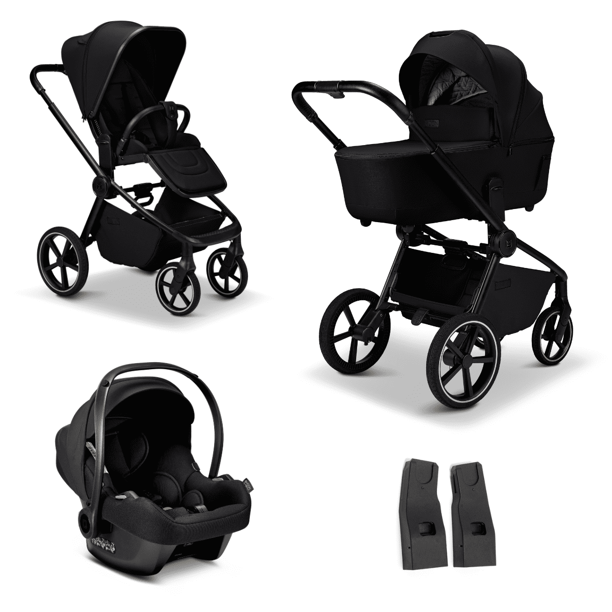 Moon RESEA 2.0 Kombikinderwagen onyx 3in1 Set inkl. Babyschale 