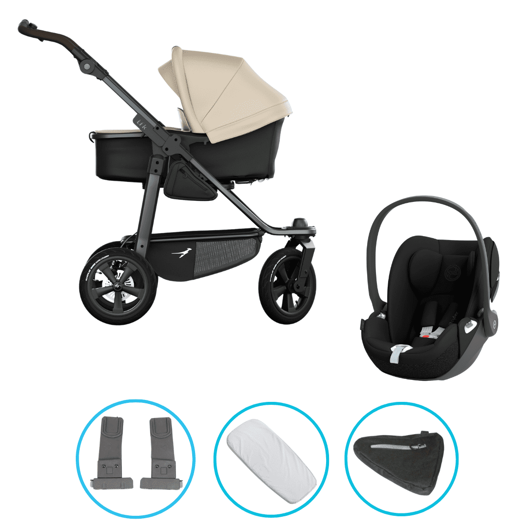 TFK Mono 3 3in1 Kinderwagen Set Sand mit Cybex Cloud T i-Size Sepia Black & TFK Mono Adapter – Entdecke das tfk mono3 3in1 Kinderwagen Set Sand mit CYBEX Cloud T i-Size Sepia Black & TFK Mono Adapter. Flexibles Travel-System, All-Terrain-Räder, komfortable Liege- & Sitzpositionen – perfekt für Spaziergänge, Joggen und Abenteuer mit deinem Baby. TFK Mono 3 3in1 Kinderwagen Set Sand mit Cybex Cloud T i-Size Sepia Black & TFK Mono Adapter – Entdecke das tfk mono3 3in1 Kinderwagen Set Sand mit CYBEX Cloud T i-Size Sepia Black & TFK Mono Adapter. Flexibles Travel-System, All-Terrain-Räder, komfortable Liege- & Sitzpositionen – perfekt für Spaziergänge, Joggen und Abenteuer mit deinem Baby.