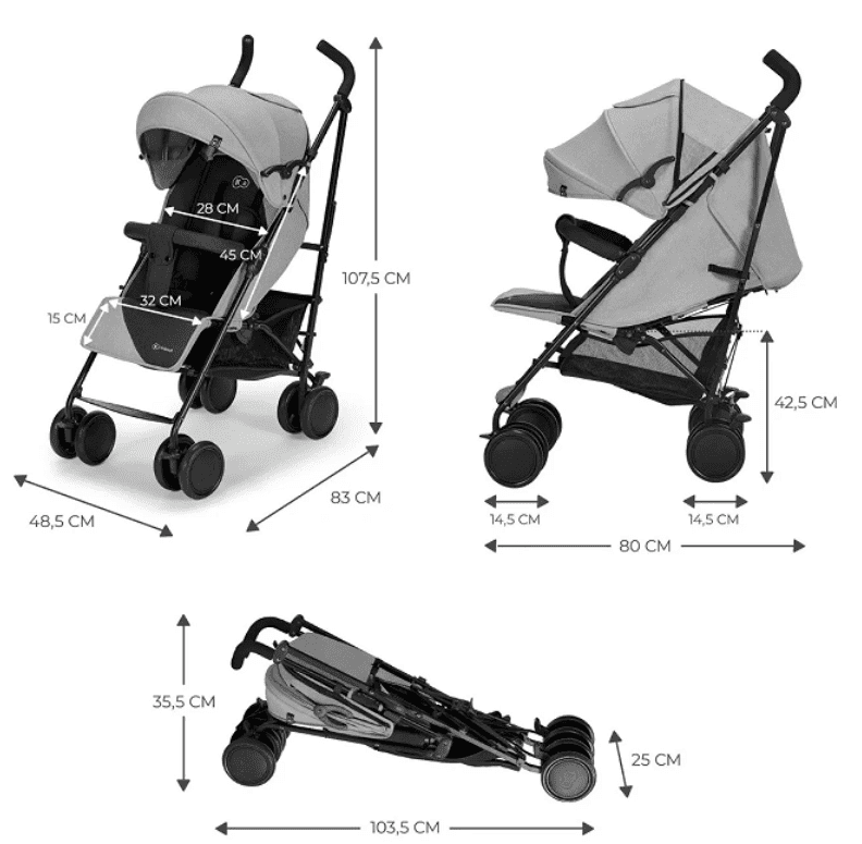Kinderkraft Buggy SIESTA grau Kinderkraft Buggy SIESTA grau