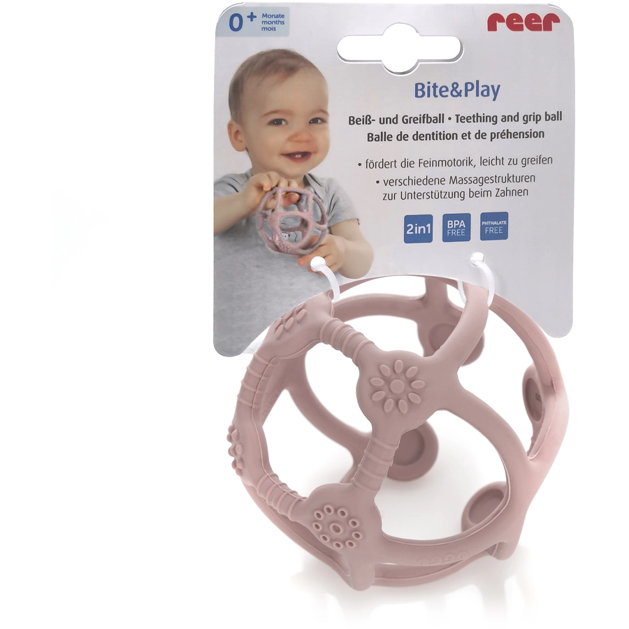Reer Bite&Play Beiß- und Greifball rosa Reer Bite&Play Beiß- und Greifball rosa