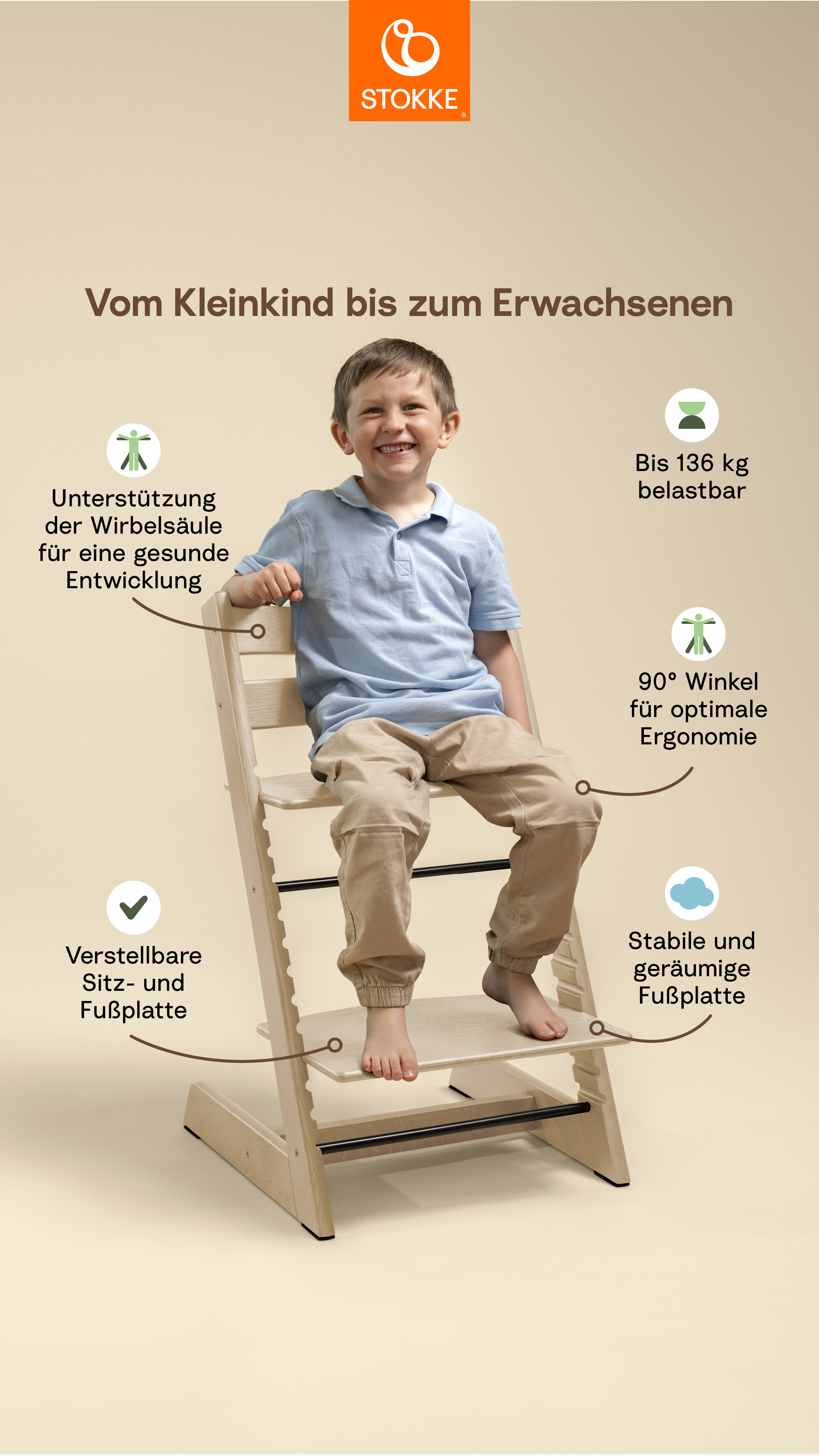 Stokke Tripp Trapp Hochstuhl + Baby-Set und Sitzkissen Black/Nordic Grey Stokke Tripp Trapp Hochstuhl + Baby-Set und Sitzkissen Black/Nordic Grey