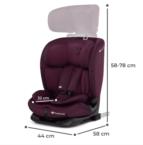 Kinderkraft Autositz ONETO3 burgunder