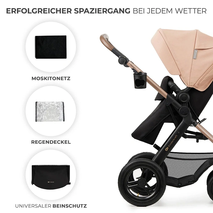 Kinderkraft Kinderwagen 3in1 Moov 2 Air beige Kinderkraft Kinderwagen 3in1 Moov 2 Air beige