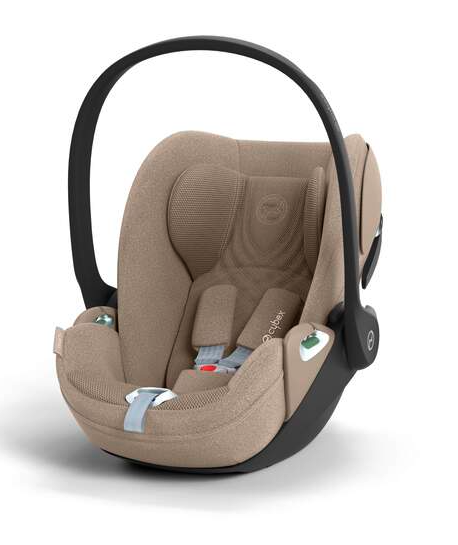 Cybex e-Priam Komfort Kinderwagen Set 3in1 Matt Black / Cozy Beige inkl. Cloud T Plus Cozy Beige