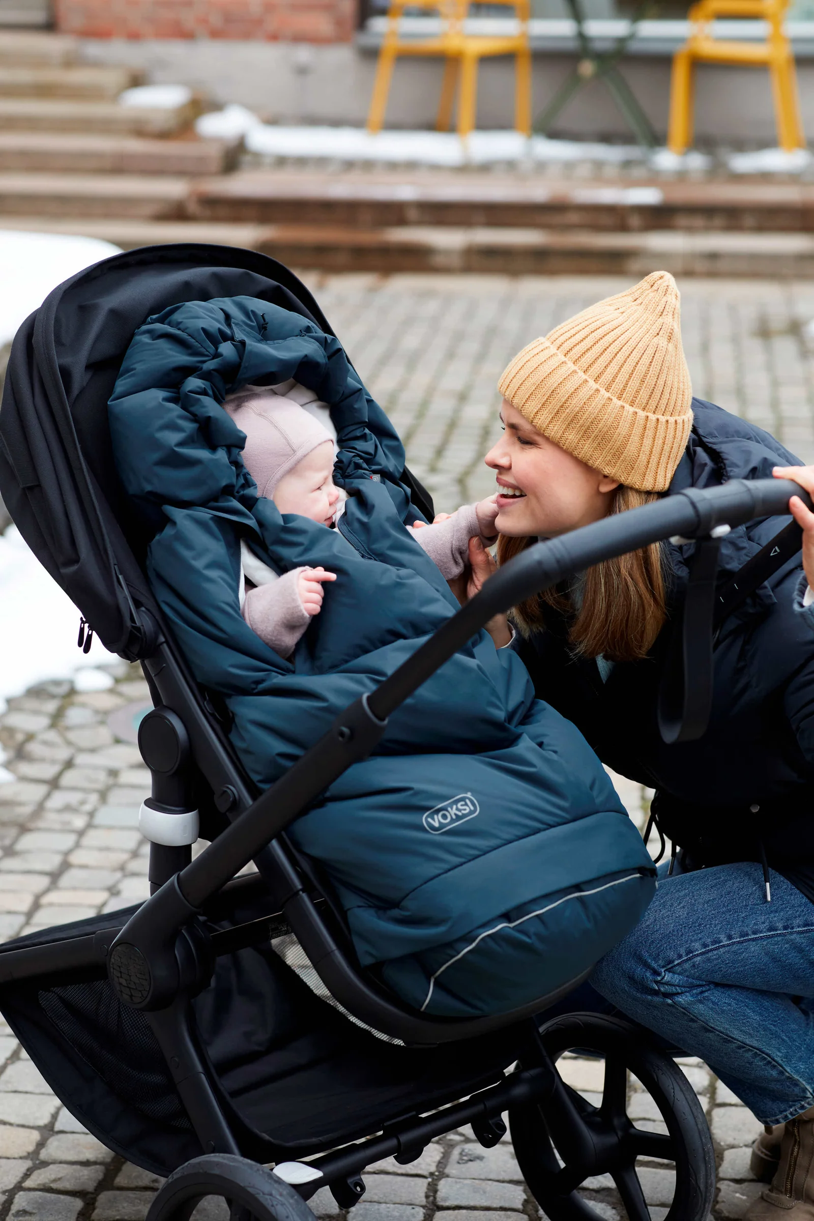 VOKSI City North Schlafsack Grau