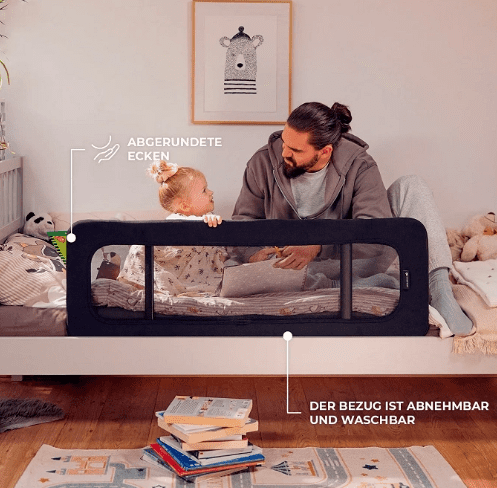 Kinderkraft Bettgitter GUARD & DREAM schwarz Kinderkraft Bettgitter GUARD & DREAM schwarz
