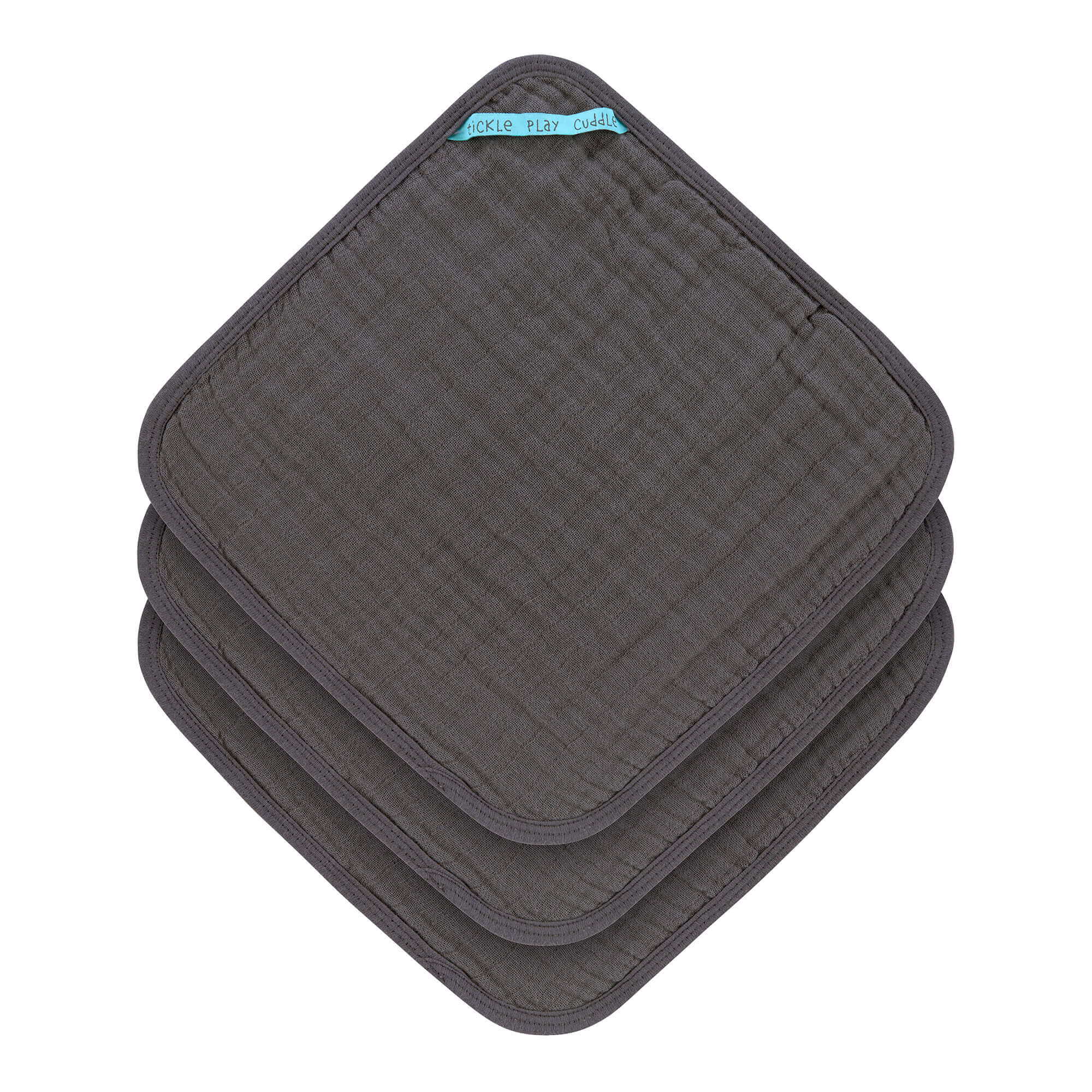 Lässig Waschlappen aus Mull (3 Stk) - Muslin Washcloth