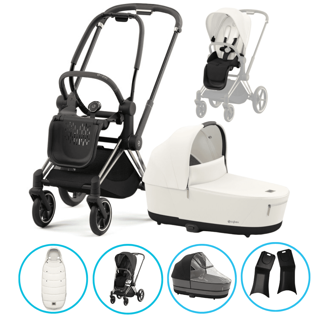 CYBEX PRIAM Kombikinderwagen Rosegold/Off White inkl. CYBEX Platinum Fußsack Off White – Entdecke den Cybex PRIAM 4 Kombikinderwagen Rosegold/Off White inkl. CYBEX Platinum Fußsack Off White: Komfort, Sicherheit und Stil für dein Baby – ideal für Alltag & Winterspaziergänge.