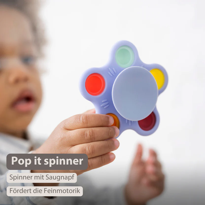 Nattou Silikon-Babyrassel Pop-it Spinner 