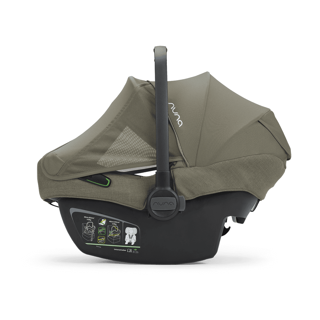 Nuna MIXX next 4in1 Kinderwagen Set Pine inkl. Pipa Next Pine, Base Next und gratis Zubehör