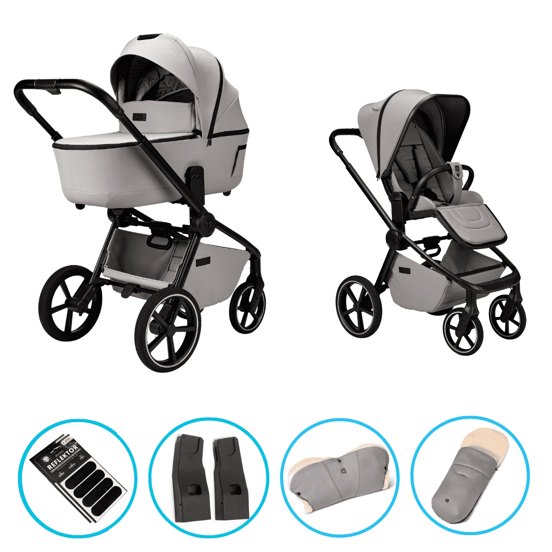Moon RESEA 2.0 Ghost Kombikinderwagen inkl. Fußsack und Handmuff Moon RESEA 2.0 Ghost Kombikinderwagen inkl. Fußsack und Handmuff