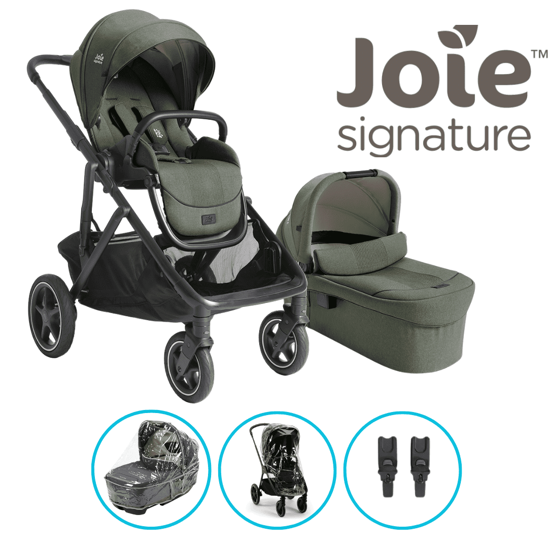Joie Signature 6in1 Kombikinderwagen-Set Versiti inkl. Ramble XL und Einkaufskorb Evergreen