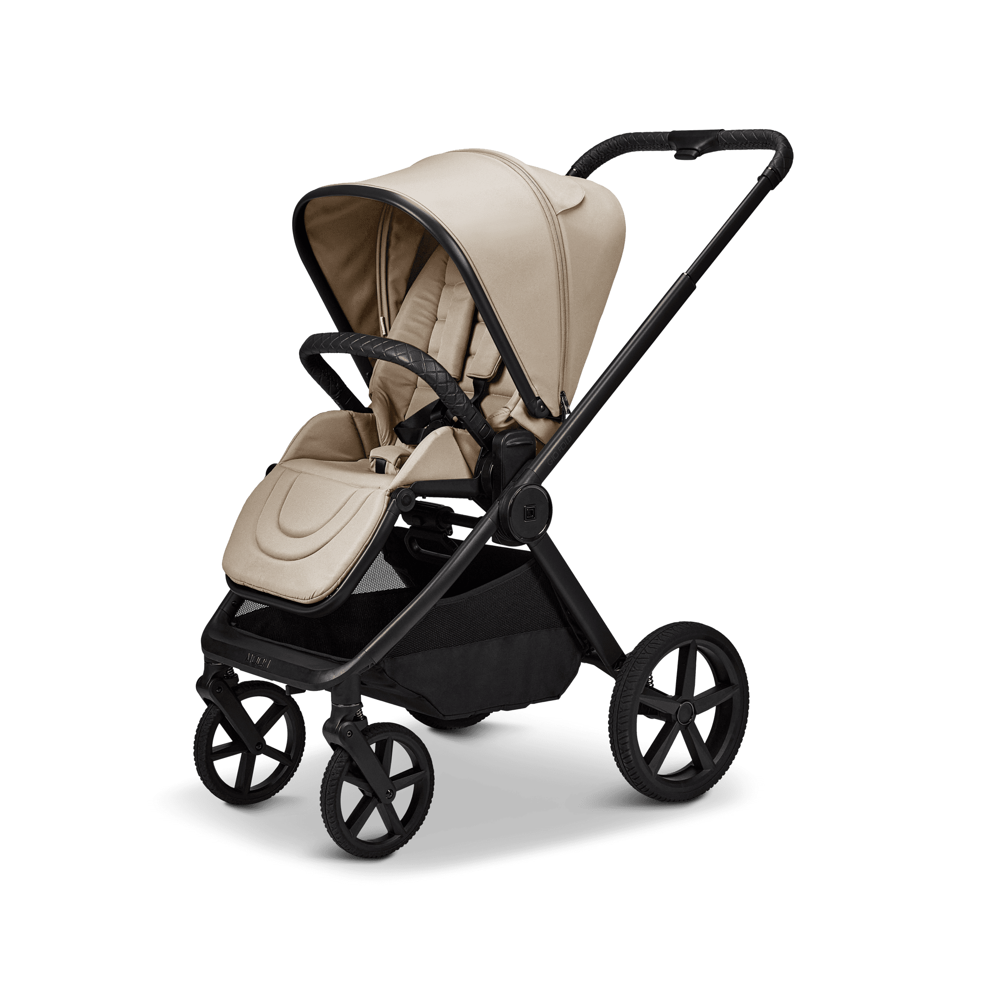 Moon GIO Fold Kombikinderwagen Sand mit Lightweight-Rädern