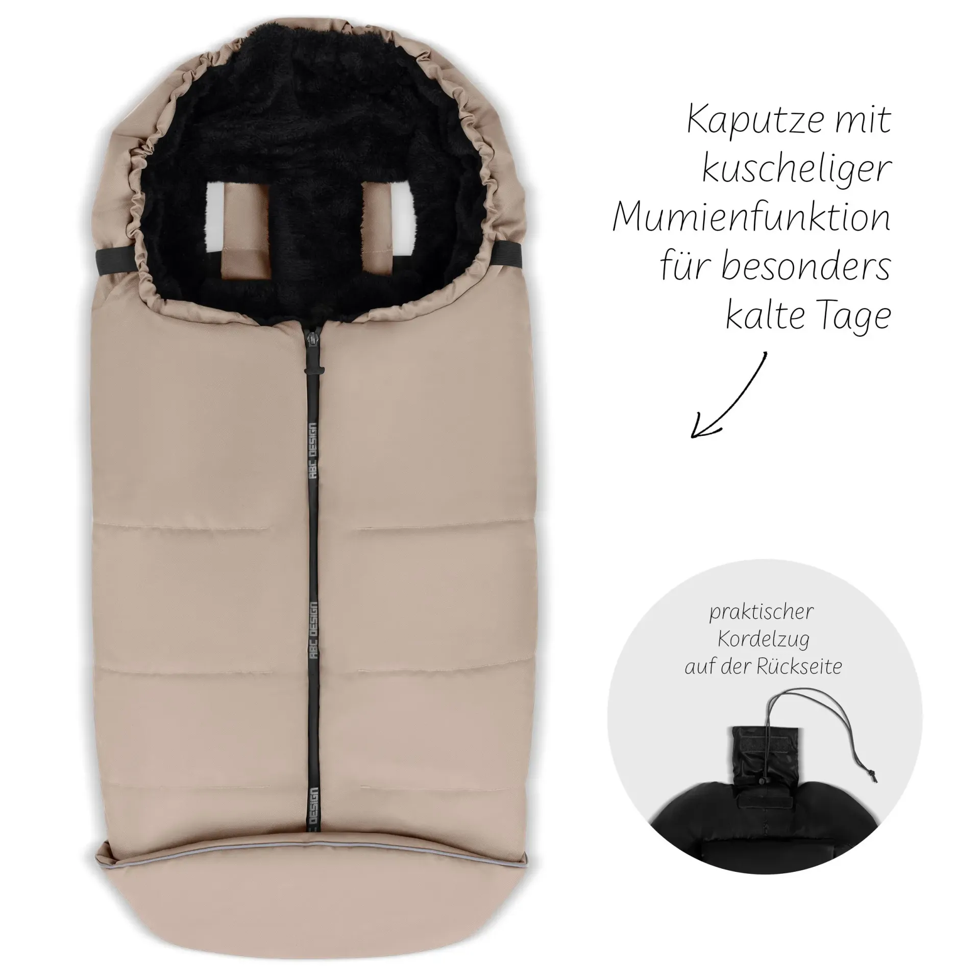 ABC Design Winterfußsack Sand