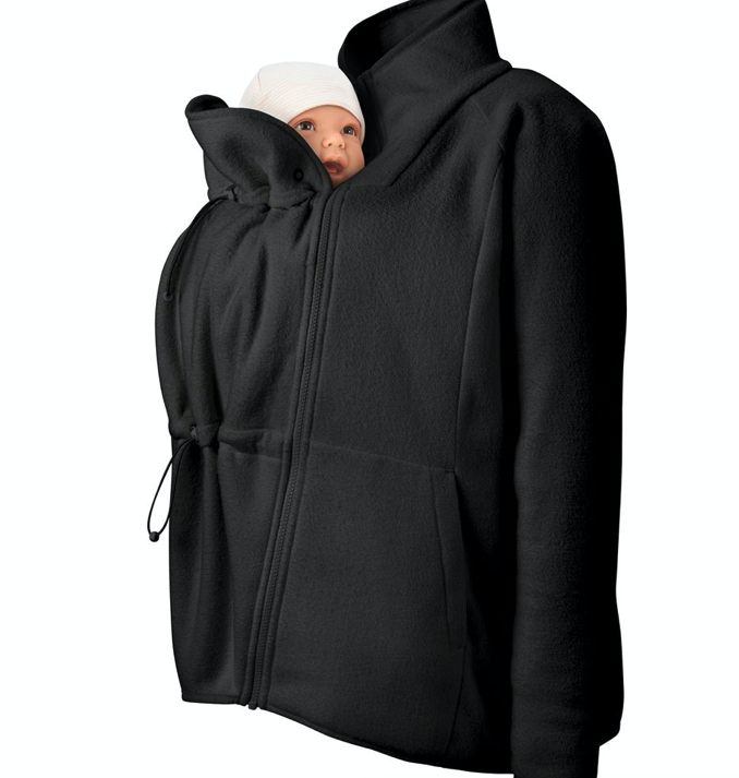 mamalila Fleecetragejacke Basel - schwarz L