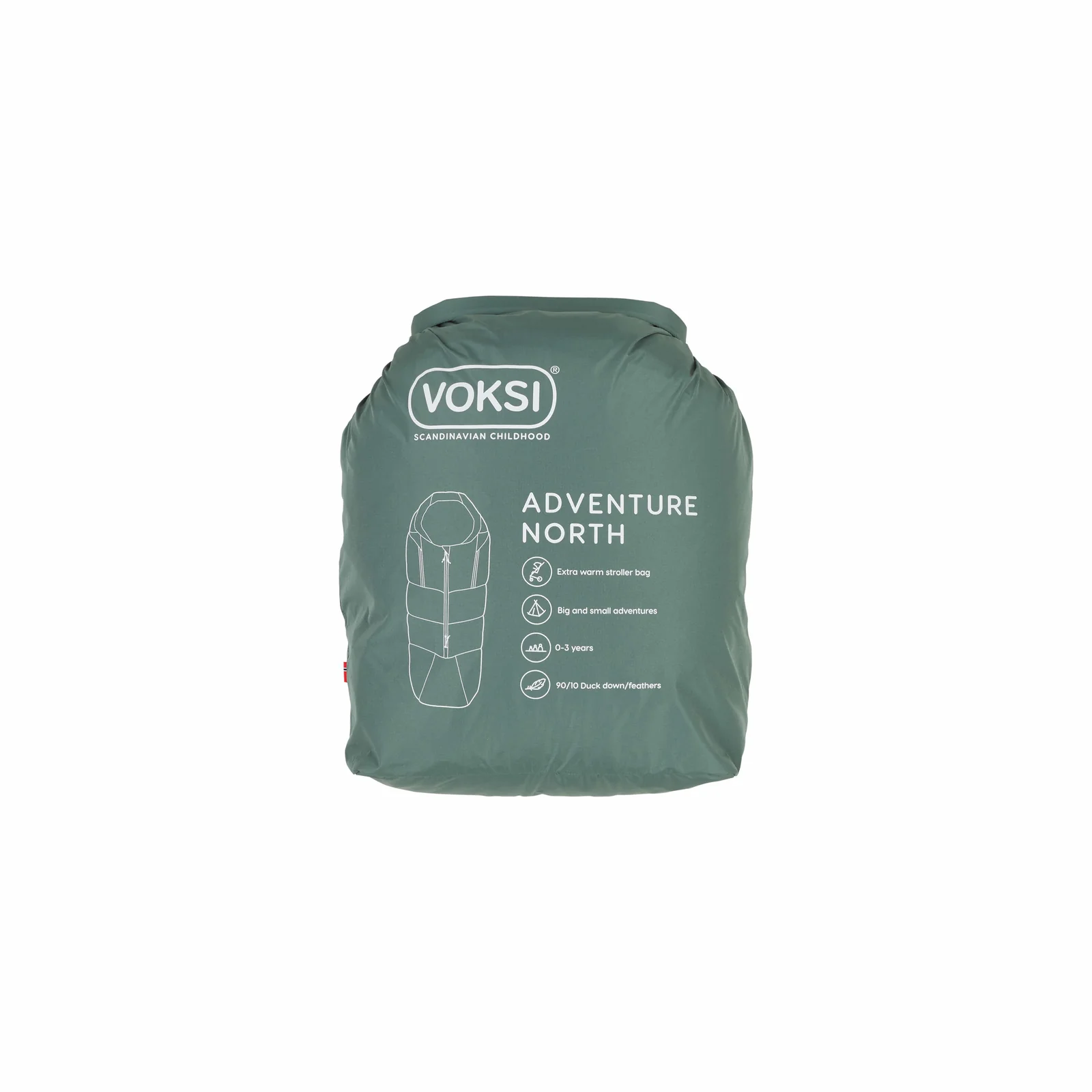 VOKSI Adventure North Fußsack Dark Sea Green