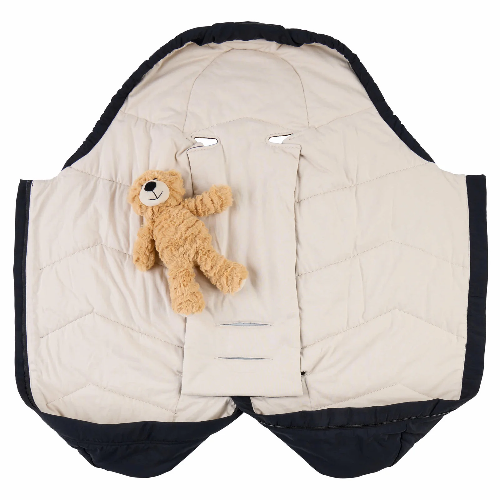 VOKSI Move Light Fußsack für Babyschale Schwarz