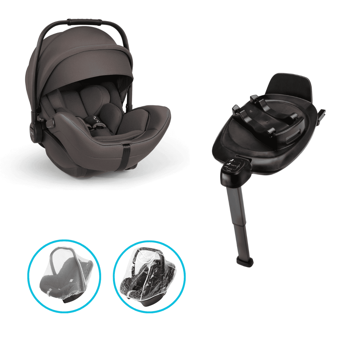 Nuna ARRA flex i-Size Babyschale Thunder inkl. Isofix-Basis NEXT inkl. GRATIS Zubehör
