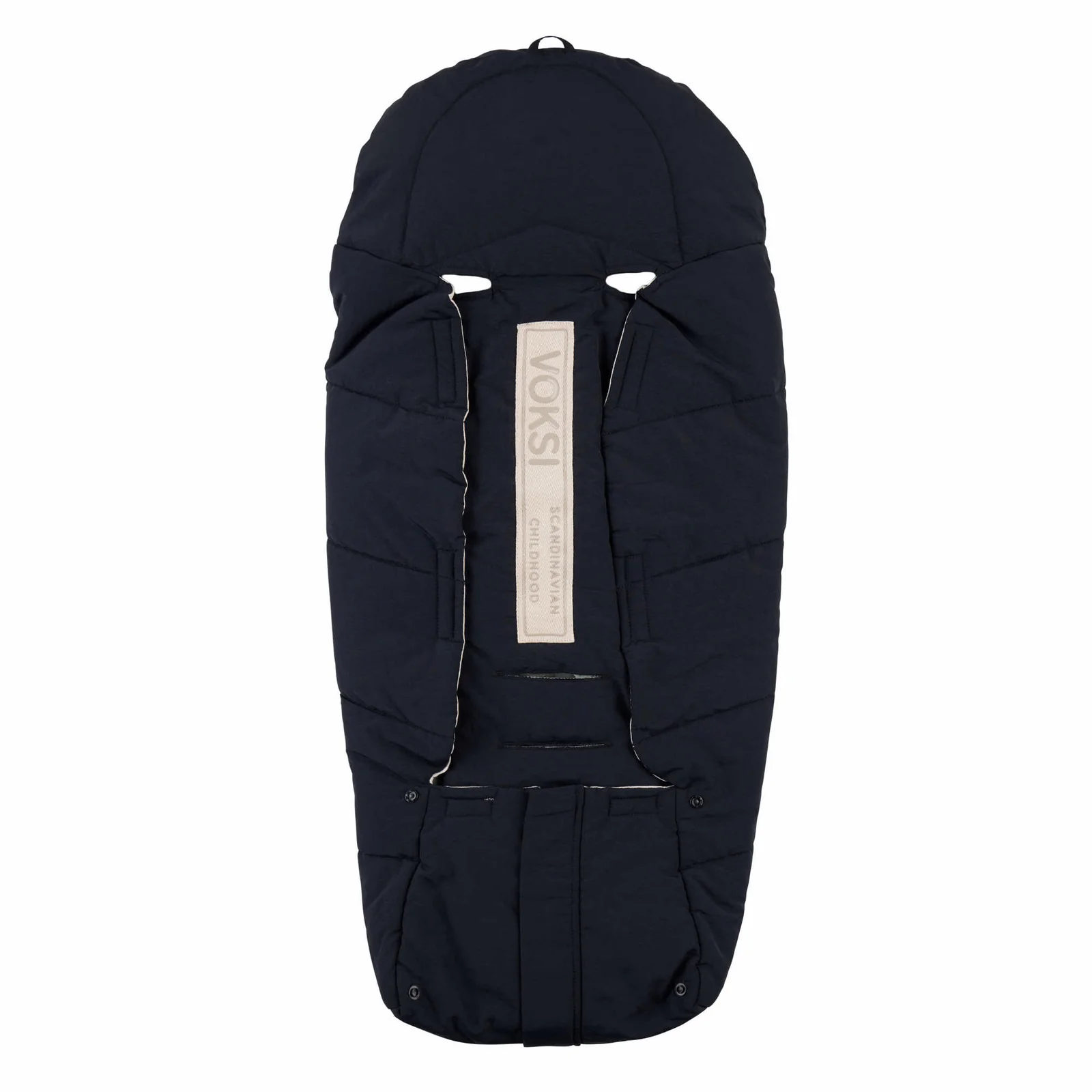 VOKSI Move Light Fußsack für Babyschale Schwarz