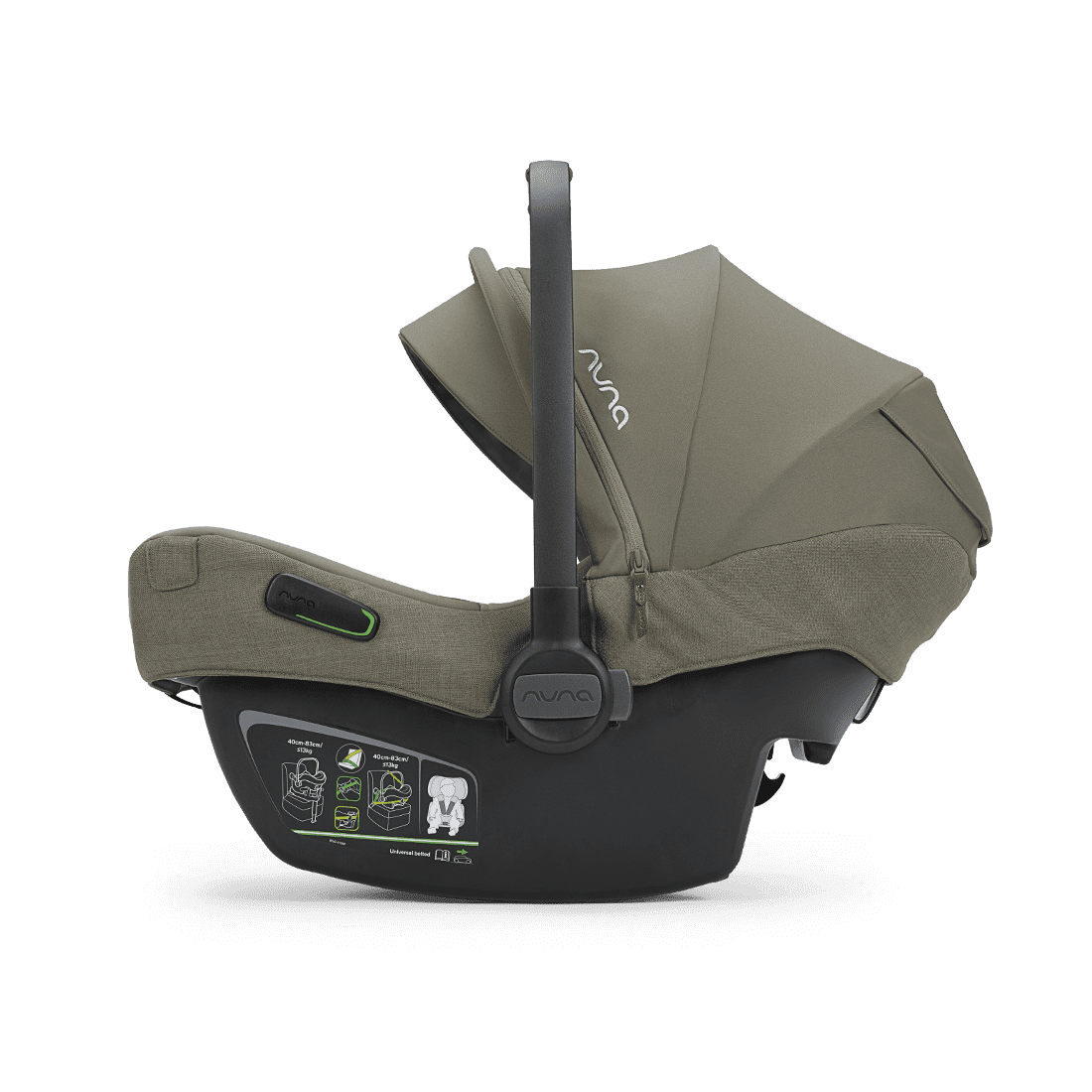 Nuna MIXX next 4in1 Kinderwagen Set Pine inkl. Pipa Next Pine, Base Next und gratis Zubehör