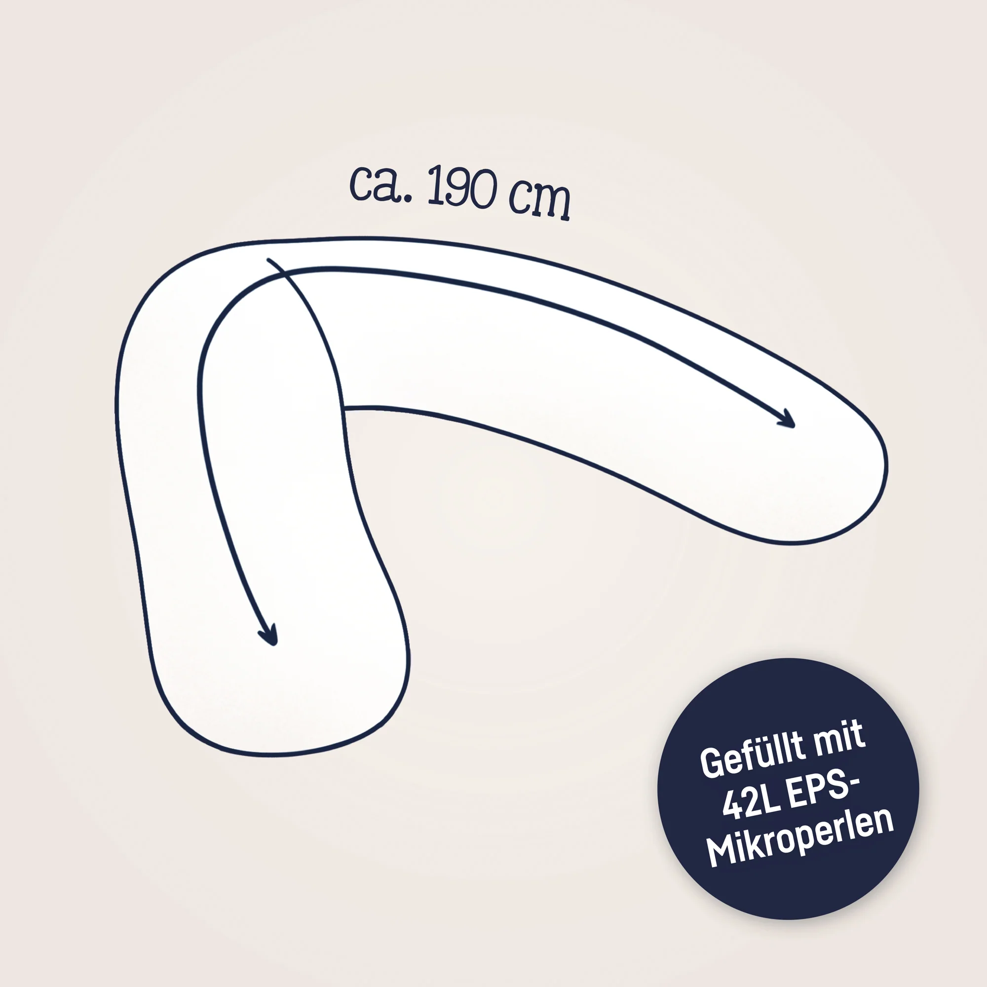 Zöllner personalisiertes Stillkissen Musselin GrauSchrift 2