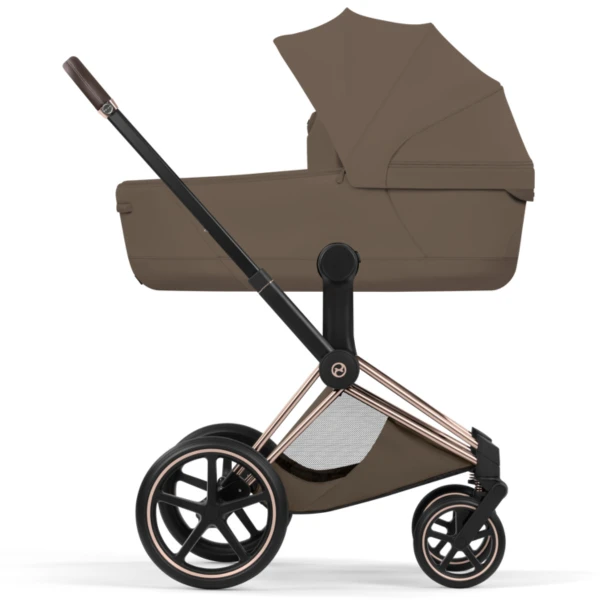  Cybex Priam Style Kinderwagen Set 3in1 Rosegold / Coconut Brown inkl. Cloud T Plus Coconut Brown