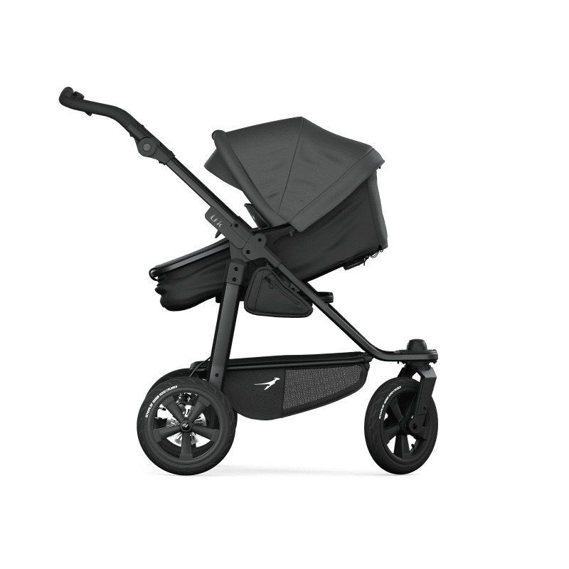 TFK Mono 3 3in1 Kinderwagen Set Grau mit Cybex Cloud T i-Size Sepia Black & TFK Mono Adapter