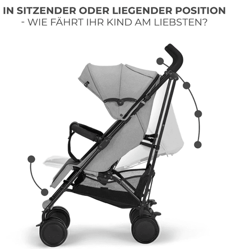 Kinderkraft Buggy SIESTA grau Kinderkraft Buggy SIESTA grau