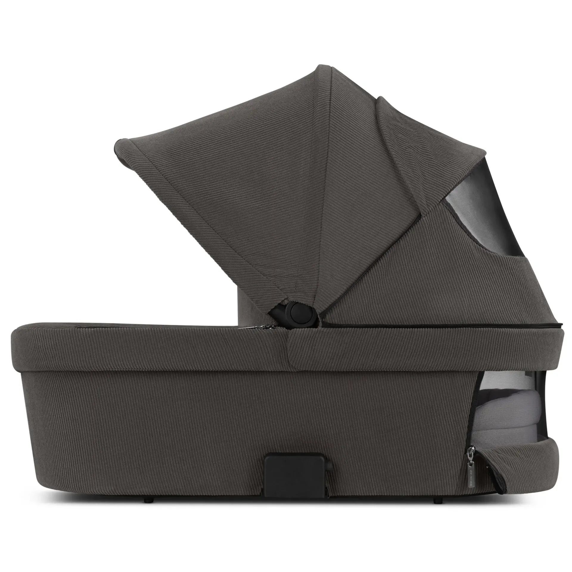 babywanne mit geöffneten belüftungslöchern im verdeck und in der babywanne in dunkelgrau babywanne mit geöffneten belüftungslöchern im verdeck und in der babywanne in dunkelgrau
