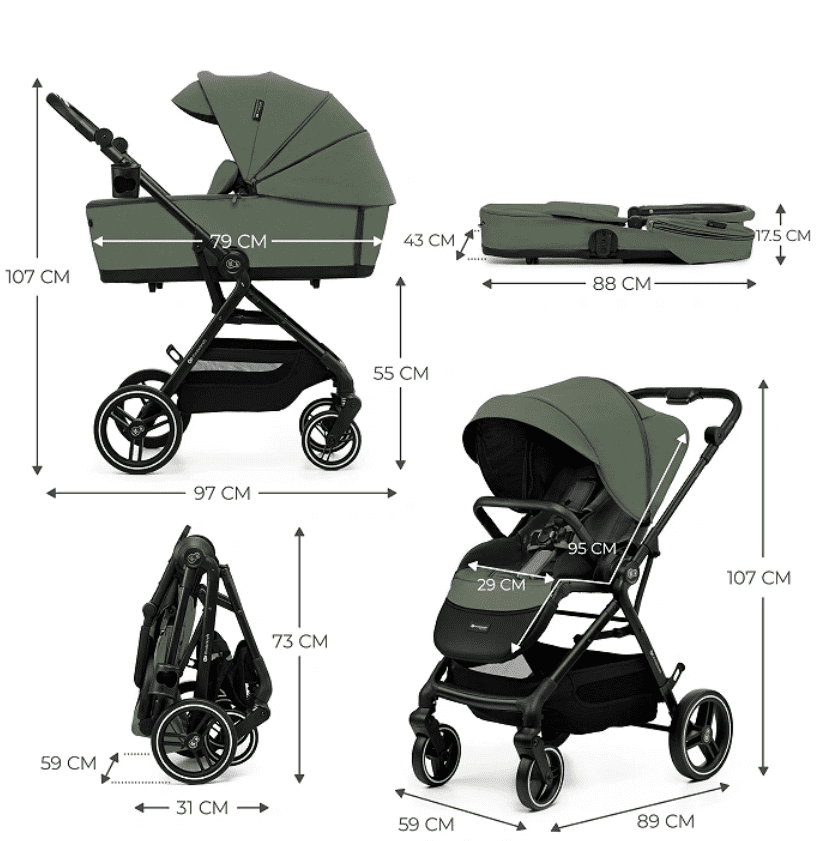 Kinderkraft Kinderwagen 3in1 YOXI green 