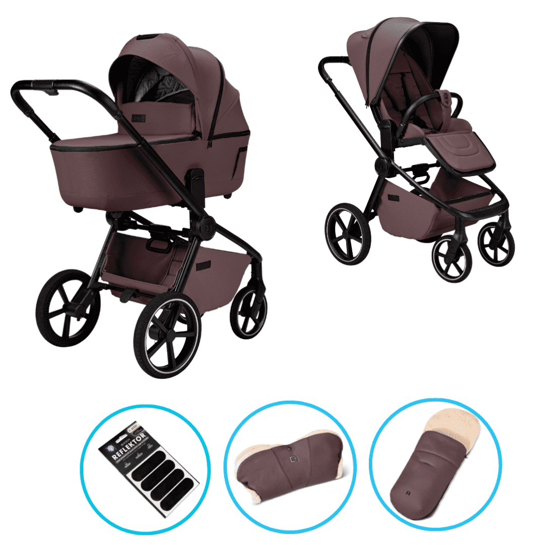 Moon RESEA 2.0 Kombikinderwagen Tonka inkl. Fußsack und Handmuff
