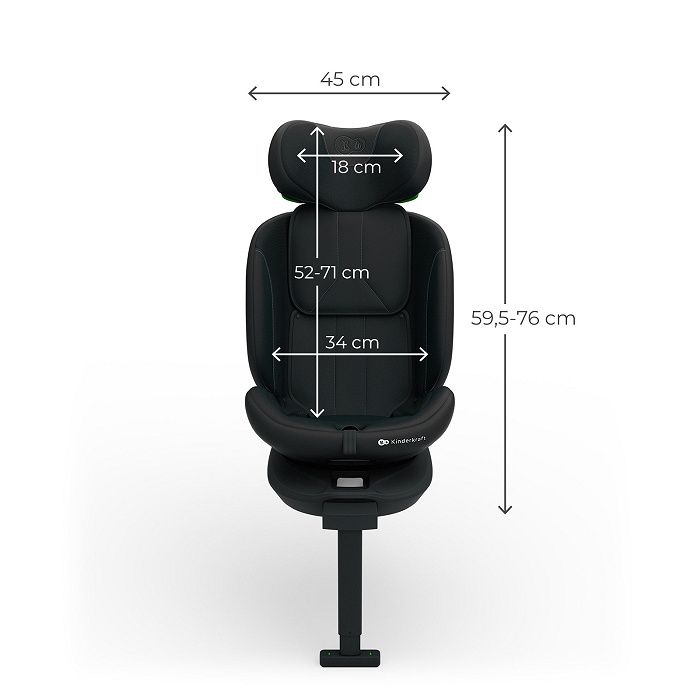 Kinderkraft Autositz I-360 2 PLUS i-Size Schwarz